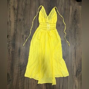 Sunny Yellow Casual Women's Dress